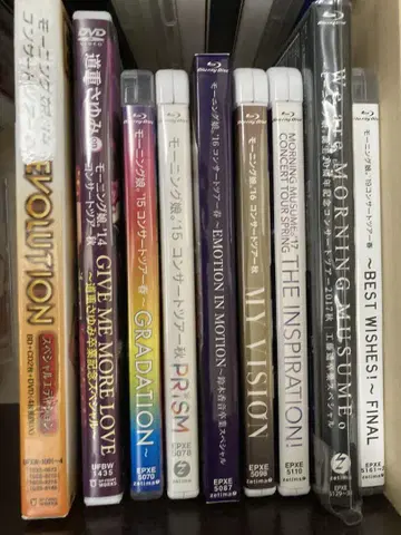 모닝구 무스메. 콘서트 DVD/Blu-ray 9권 세트