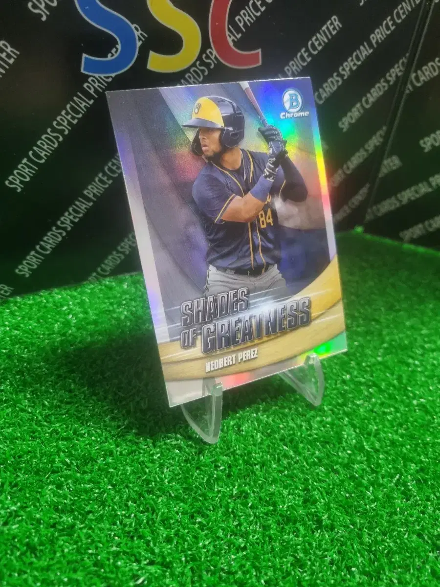 22 Topps Bowman Chrome Milwaukee Brewers Edbert Perez Insert Baseball Card