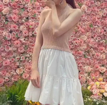 darich 다리치 홀터넥 도킹 미니 원피스