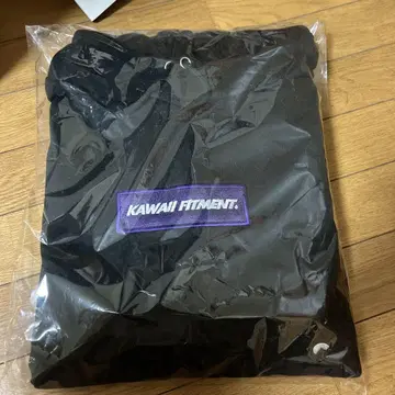 KAWAII FITMENT 박스 로고 풀오버 후드티