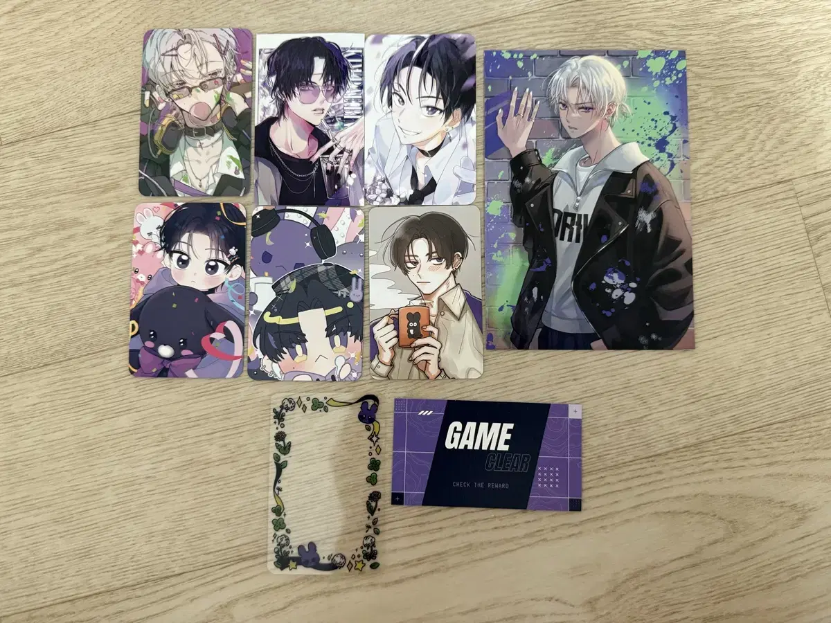 If I Can't Debut, I'll Die: Kim Rae-bin Birthday Cafe poca, postcard, clear poca