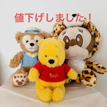 디즈니 봉제 인형 세트 닷피, 푸우, 동물 인형옷 미니