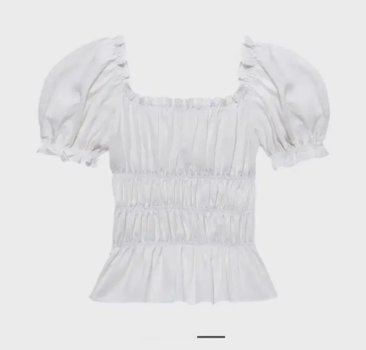 Instantfunk Multiway Shirring Blouse White