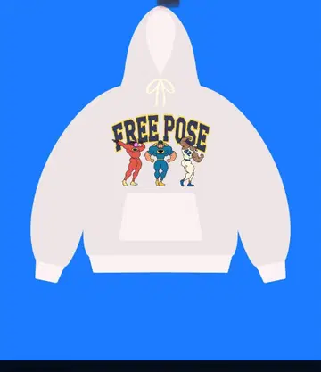 jackpotmarket FREEPOSE 2XL 맨투맨 트레이닝복