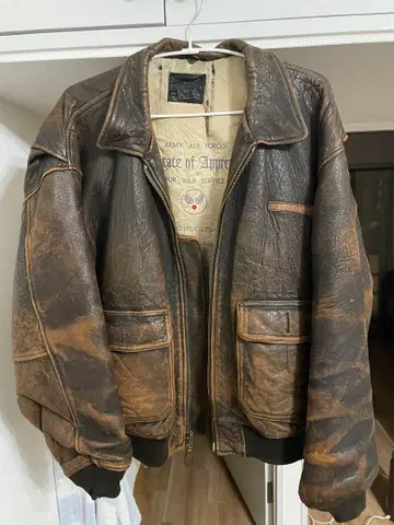 아비렉스 TYPE A-2 플라이트 자켓 가죽 빈티지 70년대