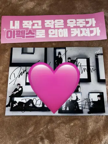 EPEX 사인 카드 응원봉