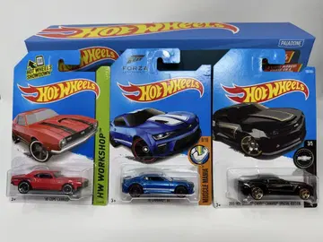HOT WHEELS 핫휠 베이직 로고 라이트 카마로 3대 세트