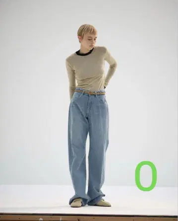 오라리 SP24 셀비지 페이드 라이트 데님