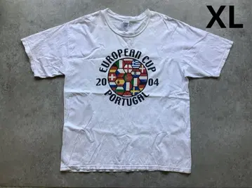 레어 EURO 2004 포르투갈 구제 의류 축구 티셔츠(XL) m61