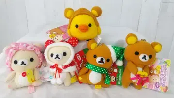 리락쿠마 코리락쿠마 키이로이토리 봉제 인형 마스코트 키링