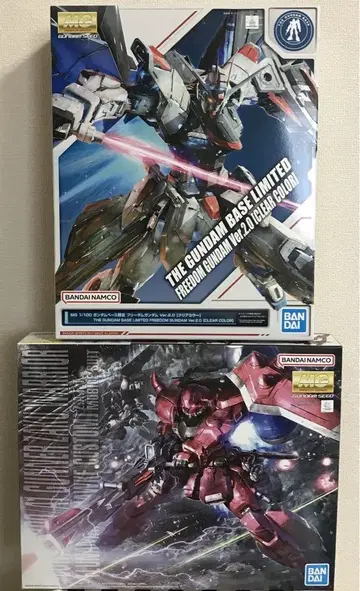 MG 프리덤 건담 Ver.2.0 클리어 컬러 & MG 가나자쿠 워리어