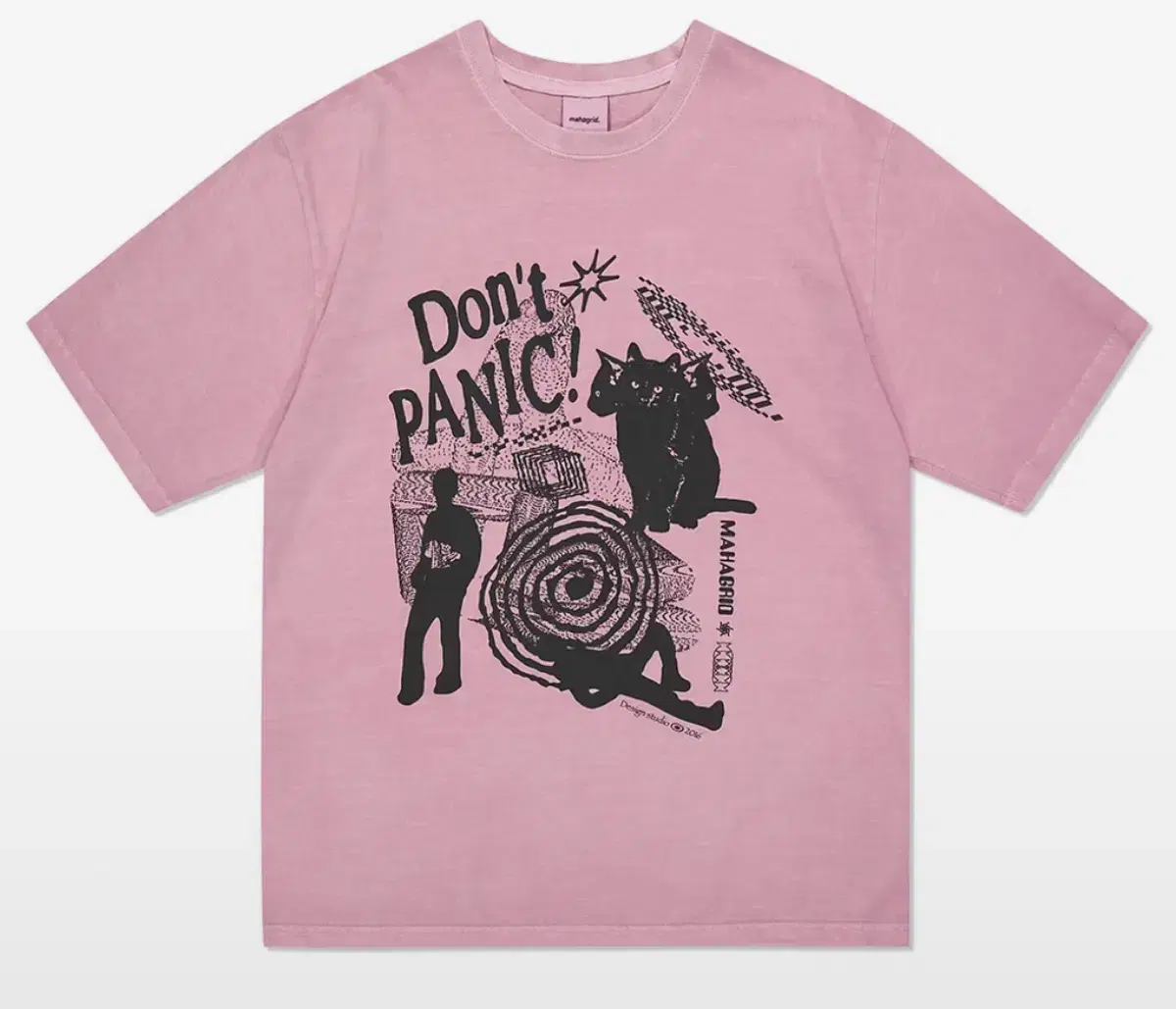Mahagrid Pigment Short Sleeve T-shirt Pink