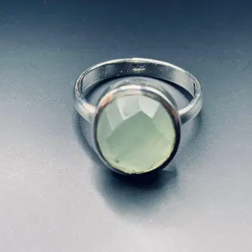 13호 레어 민트 그린 아쿠아 플레즈 SV 반지.