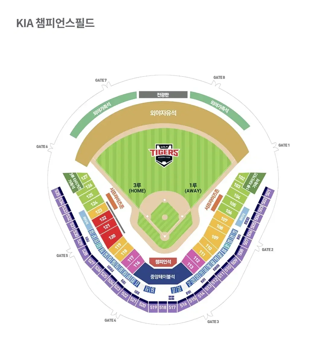 2연석)5/18(일) 기아 두산 외야자유석 챔피언스필드
