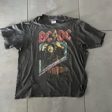 AC/DC 그래픽 빈티지 티셔츠 XL