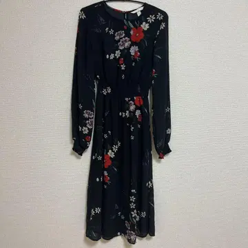 꽃무늬 원피스 쉬폰 비침 시스루