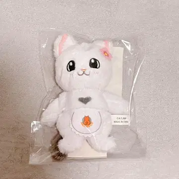 라멘 빨간 고양이 한정판 봉제 인형 마스코트 하나