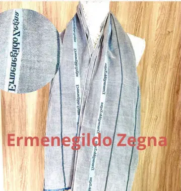 Ermenegildo Zegna 제냐 고급 스톨 올 로고 무늬