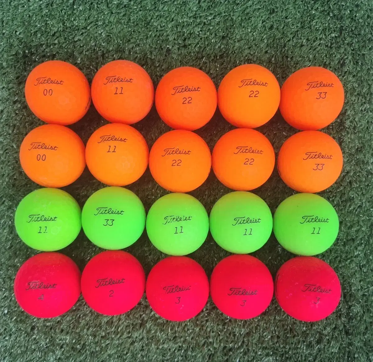 Titleist Matte Ball A+/A Grade 20 Golf Balls Lost Balls
