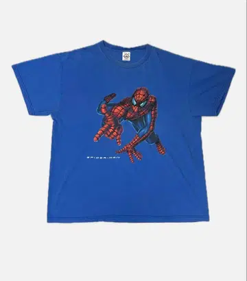 스파이더맨 티셔츠 XL 파랑 usa제 90s 캐릭터 영화