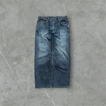 2000년대 아카이브 EDWIN 바기 와이드 데님