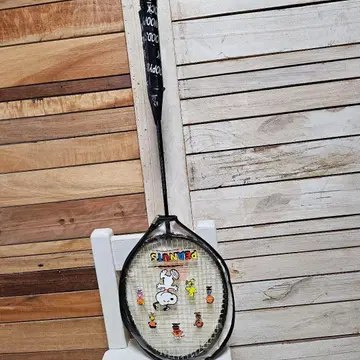 SNOOPY 스누피 배드민턴 세트 라켓 피넛 레트로