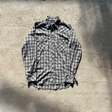 wrangler onbre check Western shirts 그런지