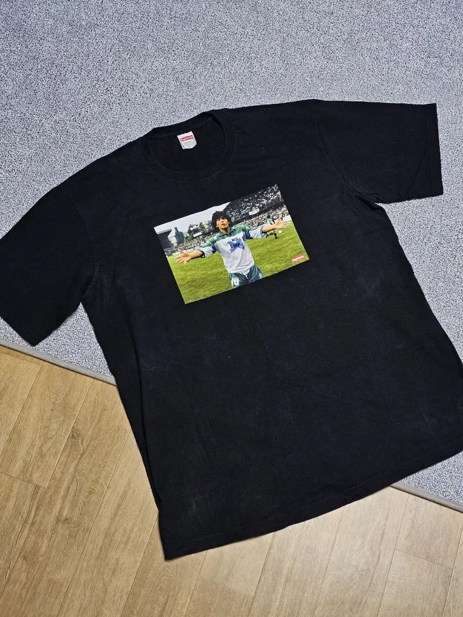 [XL] 슈프림 마라도나 티셔츠 블랙 - 24ss