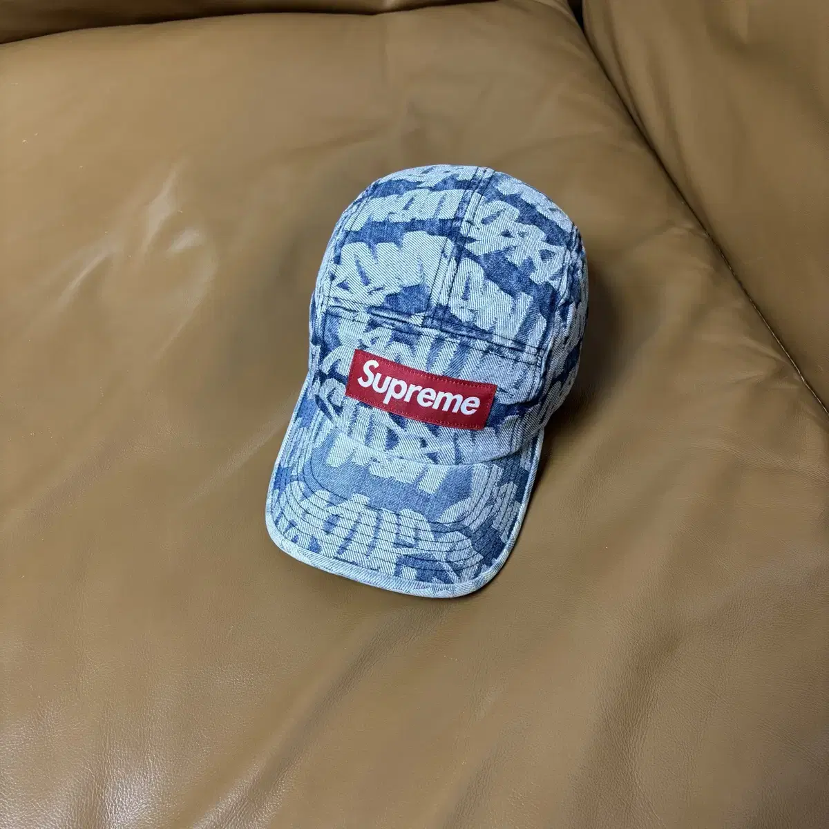 Supreme 슈프림 데님 캠프캡 모자 (Washed Denim)