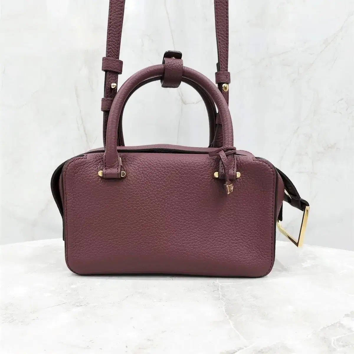 Delvaux Cool Box Mini Leather Top Handle Bag
