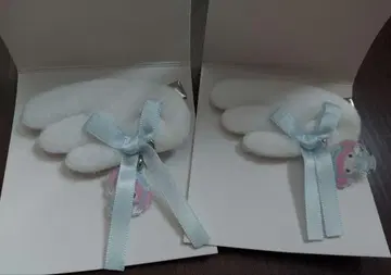 산리오 시크릿 헤어 클립 하늘색 데이즈 마이멜로디 2개