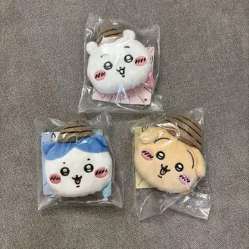 치이카와 봉제 인형 오카오 메이저 동동이 토끼 하치와레 새상품 세트