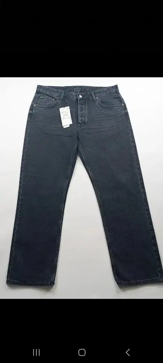 Zara Straight Fit Black Denim 34~35