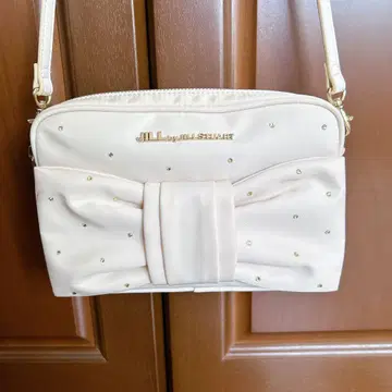 JILL BY JILLSTUART 나일론 가방 화이트 큐빅