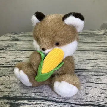 쇼와 레트로 당시의 물건 팬시 봉제 인형 오오이케 콘 여우 야채 이야기