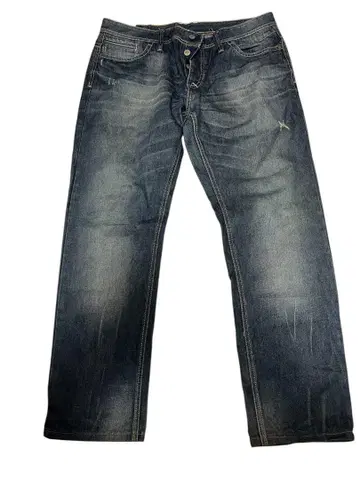 CKH.DENIMITE 청바지 다크 블루 데님 팬츠 빅 사이즈