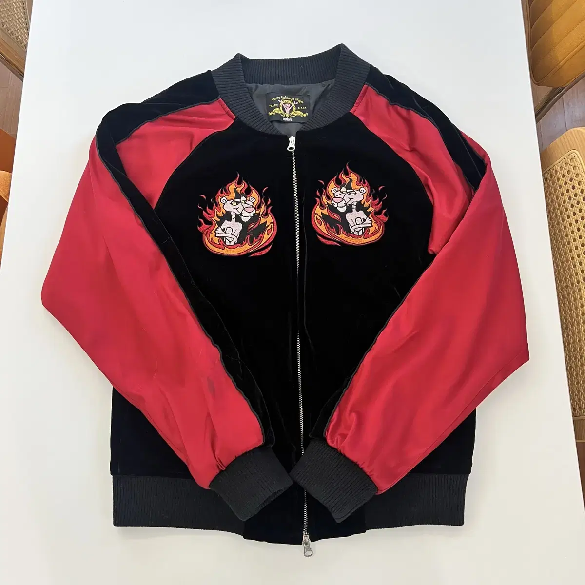 Charm's Pink Panther Velvet Sukajan
