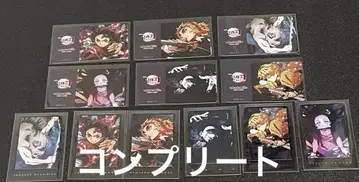 귀멸의 칼날 극장 다이닝 즐기는 복권 포인트 카드 폴라로이드 컴플리트