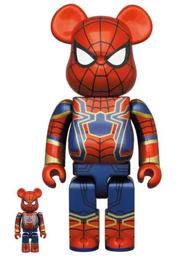 BE@RBRICK IRON SPIDER 100% & 400% 베어브릭