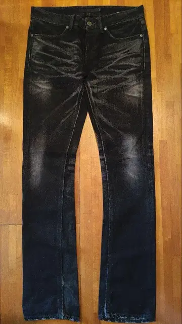 FUGA 블랙 코팅 데님