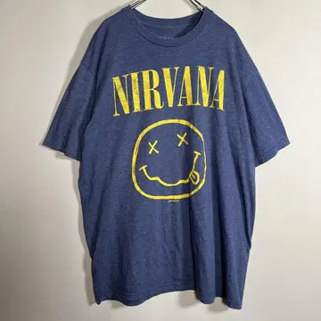 닐바나 NIRVANA 스마일 티셔츠 반팔 티셔츠 밴딩 티셔츠