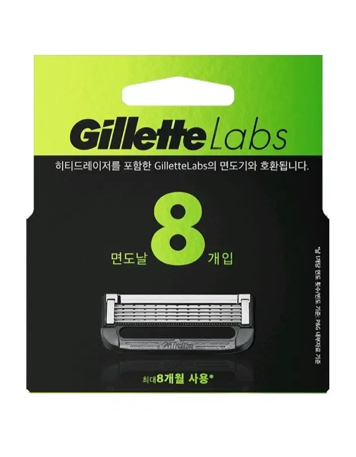 Gillette Labs Deep Cleansing Bar Razor Blades 8-Count