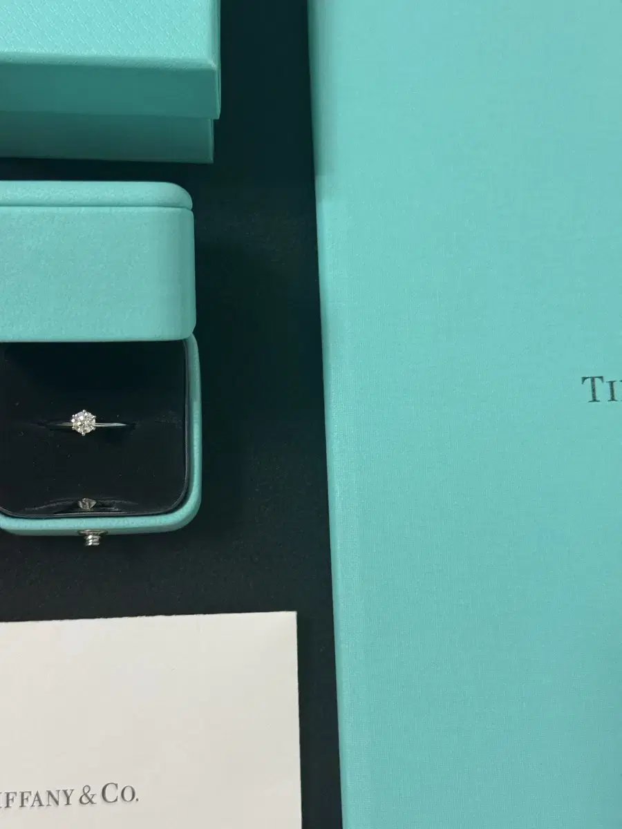 Tiffany & Co. 3-Section Diamond Vahn Ring Wedding Ring Full Box