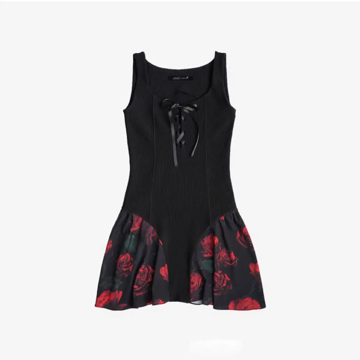 ワンピース elfelfelf archives 25ss ROSE BUSTIER DRESS ROSE BUSTIER DRESS [RED]