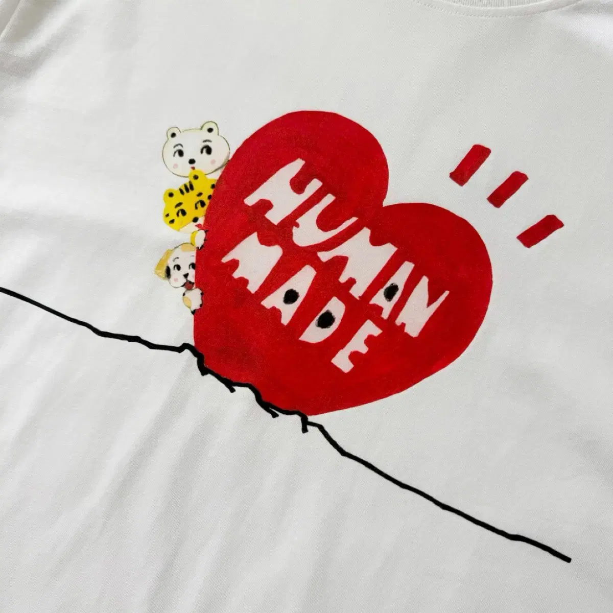 휴먼메이드 반팔티 티셔츠 HUMAN MADE 하트로고 티