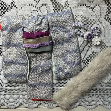 제니 순수 실크 기모노 세트 핸드메이드