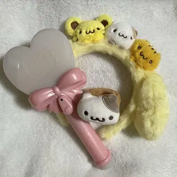 산리오 퓨로랜드 머핀 머리띠 응원봉 패치 밴딩
