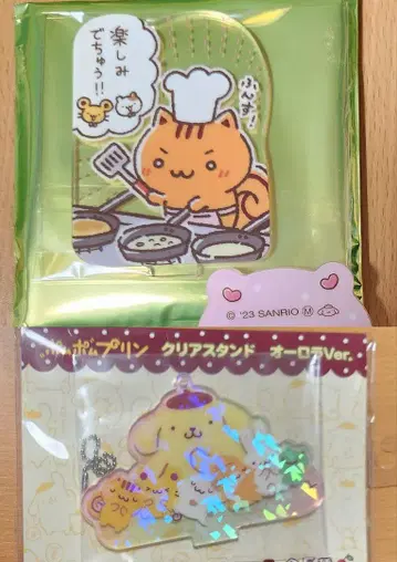 폼폼푸딩 팀 푸딩 아크릴 스탠드 머핀 베이글 스콘