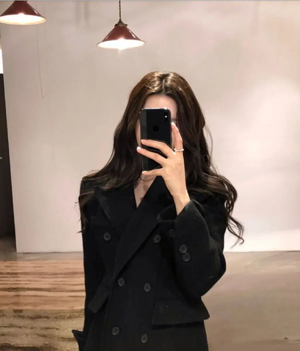 오브제스트 자체제작 코트 블랙