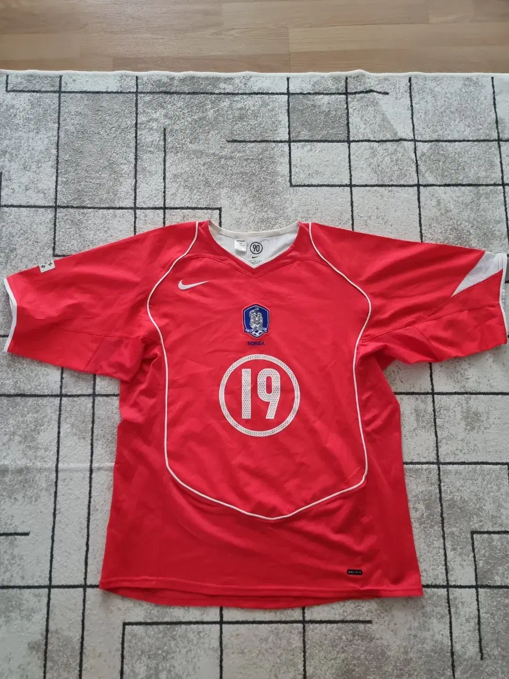 04-06 Korea National Team Authentic Nike Ahn Junghwan Uniform Size 105